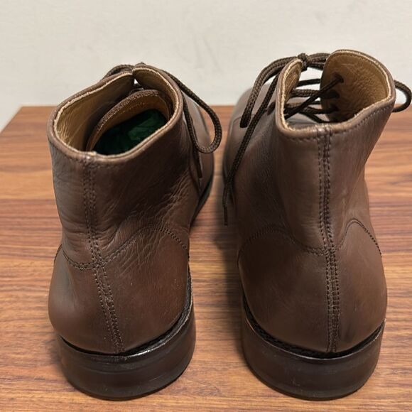 Samuel Windsor Handmade Brown Leather Lace Up Ankle Boots. Mens size 12. main image 6